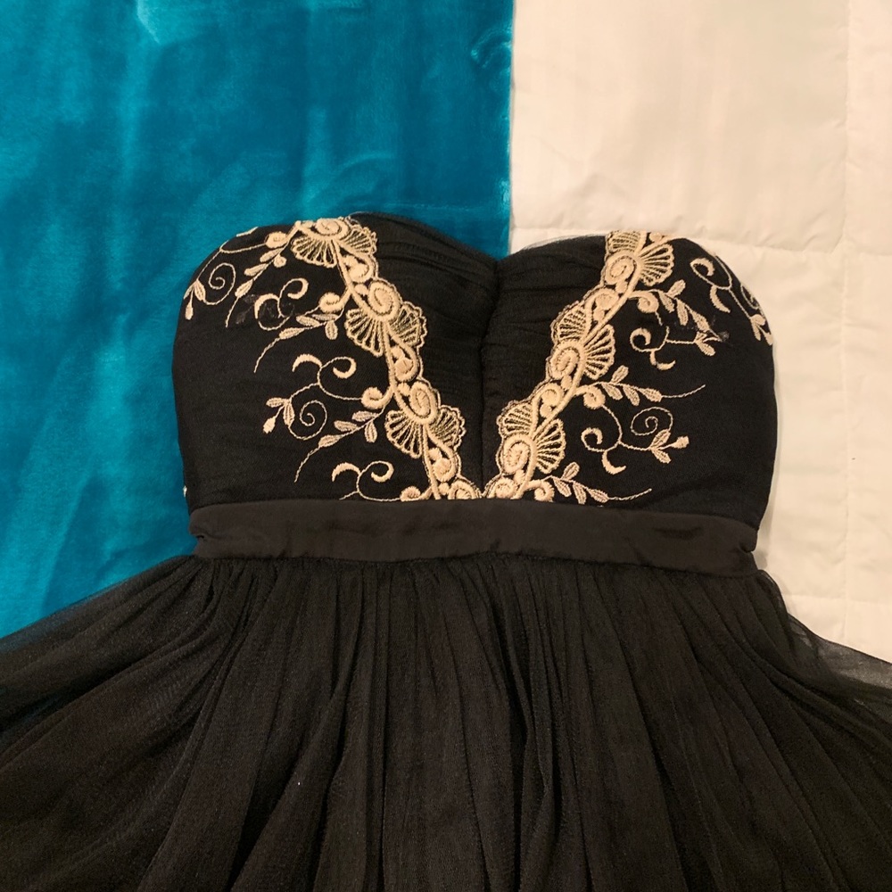 Black & Gold Ballerina Inspired Dress